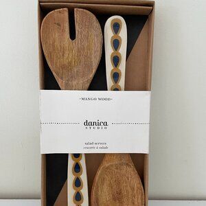 Danica Studio Mango Wood Salad Servers 2 piece set